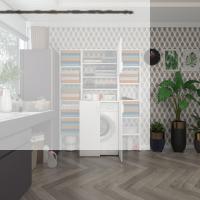Kenzlife çamaşır makinesi dolabı kasparovmaksduble byz 180*126*55-20 banyo kapaklı arkalıksız