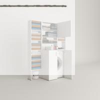 Kenzlife çamaşır makinesi dolabı kasparovmaksduble byz 180*126*55-20 banyo kapaklı arkalıksız