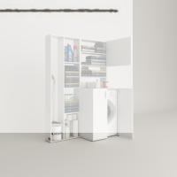Kenzlife çamaşır makinesi dolabı kasparovsüpürge byz 180*126*55-20 banyo kapaklı arkalıksız