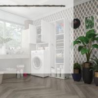 Kenzlife çamaşır makinesi dolabı veronikasüpürge byz 180*126*20 banyo arkalıksız raflı