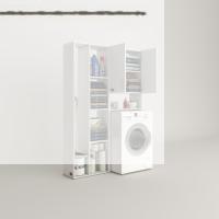 Kenzlife çamaşır makinesi dolabı veronikasüpürge byz 180*126*20 banyo arkalıksız raflı