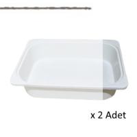 Kenzlife çamaşır mutfak sepeti byz 10*040*30 plastik sepet 02 adet