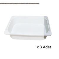 Kenzlife çamaşır mutfak sepeti byz 10*040*30 plastik sepet 03 adet