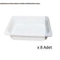 Kenzlife çamaşır mutfak sepeti byz 10*040*30 plastik sepet 08 adet