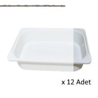 Kenzlife çamaşır mutfak sepeti byz 10*040*30 plastik sepet 12 adet