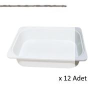 Kenzlife çamaşır mutfak sepeti byz 10*040*30 plastik sepet 12 adet