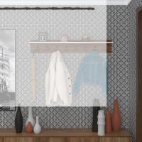 Kenzlife elbise askılığı askılık vettini100 cvz 20*100*12 siyah 8 adet askı portmanto
