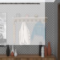 Kenzlife elbise askılığı askılık vettini100 crd 20*100*12 siyah 8 adet askı portmanto