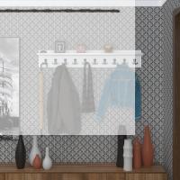 Kenzlife elbise askılığı askılık vettini120 byz 20*120*12 siyah 10 adet askı portmanto