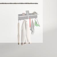 Kenzlife elbise askılığı karayemiş2 gri 26*076*12 vestiyer portmanto askı askılık 8 adet askı