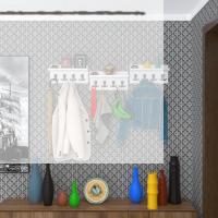 Kenzlife elbise askılığı karayemiş3 byz 26*114*12 vestiyer portmanto askı askılık 12 adet askı