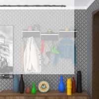 Kenzlife elbise askılığı karayemiş3 gri 26*114*12 vestiyer portmanto askı askılık 12 adet askı
