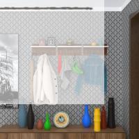 Kenzlife elbise askılığı karayemiş3 cvz 26*114*12 vestiyer portmanto askı askılık 12 adet askı