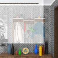 Kenzlife elbise askılığı karayemiş3 cvz 26*114*12 vestiyer portmanto askı askılık 12 adet askı