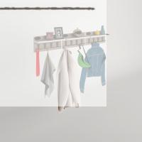 Kenzlife elbise askılığı karayemiş3 crd 26*114*12 vestiyer portmanto askı askılık 12 adet askı
