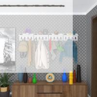 Kenzlife elbise askılığı karayemiş4 byz 26*152*12 vestiyer portmanto askı askılık 16 adet askı