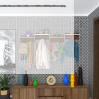 Kenzlife elbise askılığı karayemiş4 cvz 26*152*12 vestiyer portmanto askı askılık 16 adet askı