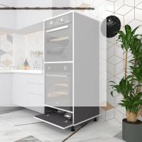 Kenzlife fırın dolabı halime gri 145*60*56 mutfak kapaklı ayaklı banyo kiler ofis