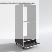Kenzlife fırın dolabı halime gri 145*60*56 mutfak kapaklı ayaklı banyo kiler ofis