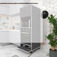 Kenzlife fırın dolabı halide gri 162*60*56 mutfak kapaklı ayaklı banyo kiler ofis