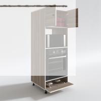 Kenzlife fırın dolabı halide crd 162*60*56 mutfak kapaklı ayaklı banyo kiler ofis