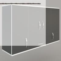 Kenzlife hazır mutfak acus32 gri 060*150*32 mutfak banyo dolabı kapaklı raflı