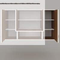 Kenzlife hazır mutfak acus32 cvz 060*150*32 mutfak banyo dolabı kapaklı raflı