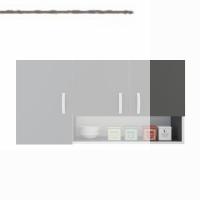Kenzlife hazır mutfak mirandus22 gri 060*120*22 mutfak banyo dolabı kapaklı raflı