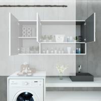 Kenzlife hazır mutfak mirandus22 gri 060*120*22 mutfak banyo dolabı kapaklı raflı
