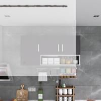 Kenzlife hazır mutfak mirandus32 gri 060*120*32 mutfak banyo dolabı kapaklı raflı