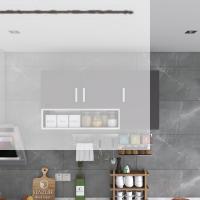 Kenzlife hazır mutfak mirena22 gri 060*120*22 mutfak banyo dolabı kapaklı raflı