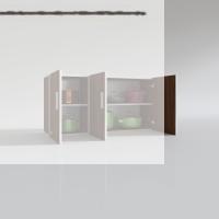 Kenzlife hazır mutfak canna32 cvz 060*120*32 mutfak banyo dolabı kapaklı raflı