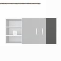 Kenzlife hazır mutfak castus22 gri 060*120*22 mutfak banyo dolabı kapaklı raflı