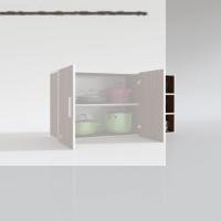 Kenzlife hazır mutfak fulvus22 cvz 060*120*22 mutfak banyo dolabı kapaklı raflı
