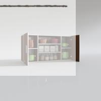 Kenzlife hazır mutfak honnor22 cvz 060*120*22 mutfak banyo dolabı kapaklı raflı