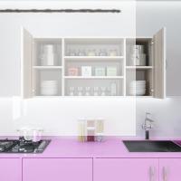 Kenzlife hazır mutfak honnor22 crd 060*120*22 mutfak banyo dolabı kapaklı raflı