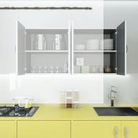 Kenzlife hazır mutfak merta gri 060*120*32 mutfak banyo dolabı kapaklı raflı