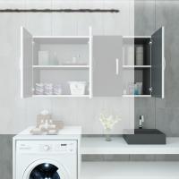 Kenzlife hazır mutfak merta gri 060*120*32 mutfak banyo dolabı kapaklı raflı
