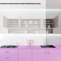 Kenzlife hazır mutfak general crd 060*150*32 mutfak banyo dolabı kapaklı raflı