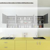 Kenzlife hazır mutfak konsta gri 060*150*32 mutfak banyo dolabı kapaklı raflı