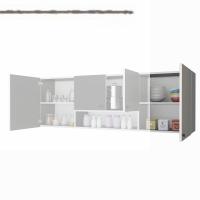 Kenzlife hazır mutfak packey gri 060*180*32 mutfak banyo dolabı kapaklı raflı