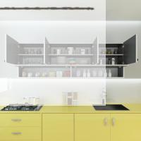 Kenzlife hazır mutfak perenna gri 060*180*32 mutfak banyo dolabı kapaklı raflı