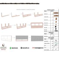 Kenzlife hazır mutfak perenna crd 060*180*32 mutfak banyo dolabı kapaklı raflı