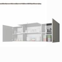 Kenzlife hazır mutfak lucida gri 060*150*32 mutfak banyo dolabı kapaklı raflı