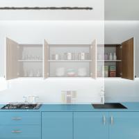 Kenzlife hazır mutfak marina cvz 060*150*32 mutfak banyo dolabı kapaklı raflı