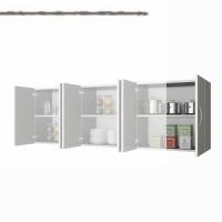 Kenzlife hazır mutfak nonus gri 060*150*32 mutfak banyo dolabı kapaklı raflı