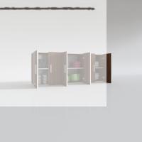 Kenzlife hazır mutfak nonus cvz 060*150*32 mutfak banyo dolabı kapaklı raflı