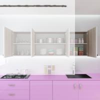 Kenzlife hazır mutfak silvanus crd 060*180*32 mutfak banyo dolabı kapaklı raflı