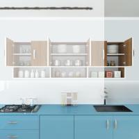 Kenzlife hazır mutfak vice cvz 060*180*32 mutfak banyo dolabı kapaklı raflı