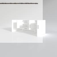 Kenzlife hazır mutfak acus22 byz 060*150*22 mutfak banyo dolabı kapaklı raflı